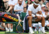 Rafael Nadal had a medical timeout and struggled with his serve in his quarter-final victory. Photo by Getty Images