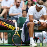Rafael Nadal had a medical timeout and struggled with his serve in his quarter-final victory. Photo by Getty Images
