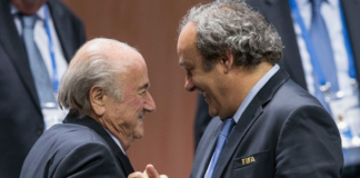 Sepp Blatter (left) and Michel Platini (right) during their days running FIFA and UEFA, respectively