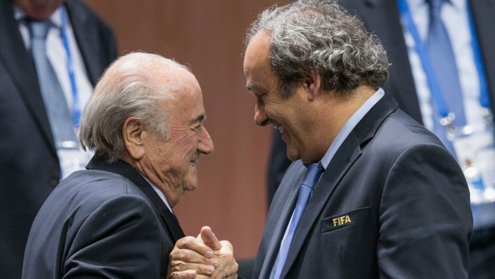 Sepp Blatter (left) and Michel Platini (right) during their days running FIFA and UEFA, respectively