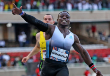 Kenyan and African 100m record holder, Ferdinand Omanyala / Image Source: Myjoyonline