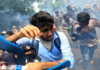 Police had fired tear gas at protesters who attempted to break down the gates of the prime minister's office in Colombo/ Photo credit: Getty Images