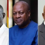 The late former president Atta Mills, ex-President John Dramani Mahama and President Nana Addo Dankwa Akufo-Addo