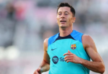 Robert Lewandowski was in Florida for Barcelona's pre-season friendly against Inter Miami on Tuesday/ Photo credit: Getty Images