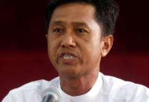 Prominent pro-democracy activist Kyaw Min Yu, or Ko Jimmy (pictured here in 2012), was one of the four executed/ Photo credit: Reuters