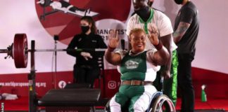 Bose Omolayo holds the para-powerlifting world record in her weight category