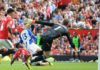 Pascal Gross has scored six goals against Manchester United in the Premier League, three more than he has against any other team in the league