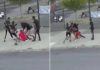 The video shows the five passengers attacking the 52-year-old taxi driver