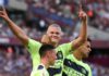 Erling Haaland celebrates