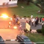 Screenshot of some protesting students