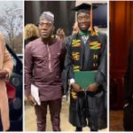 Collage of Abdul Inusah, middle photo is of him and his father