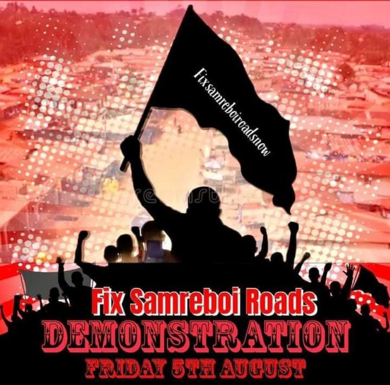 Samreboi youth to hit the street over bad roads