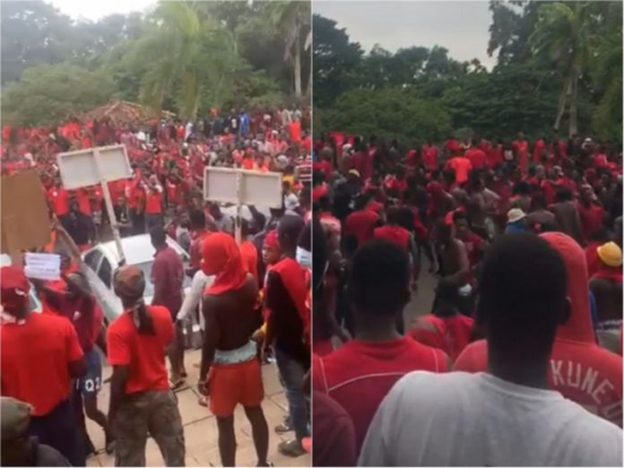 Commonwealth Hall residents protest