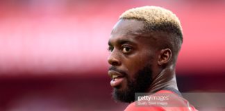 BILBAO, SPAIN - AUGUST 15: Inaki Williams of Athletic Club looks on during the La Liga Santander match between Athletic Club and RCD Mallorca at San Mames Stadium on August 15, 2022 in Bilbao, Spain. (Photo by Ion Alcoba/Quality Sport Images/Getty Images)