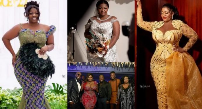 Tracey Boakye outfits for her wedding Source: PulseGH