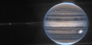(NASA, ESA, Jupiter ERS Team; image processing by Ricardo Hueso (UPV/EHU) and Judy Schmidt)