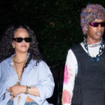 Rihanna flashes her stomach 3 months after giving birth Rihanna and Asap Rocky | credit: Wavy Peter/ Splashnews.com