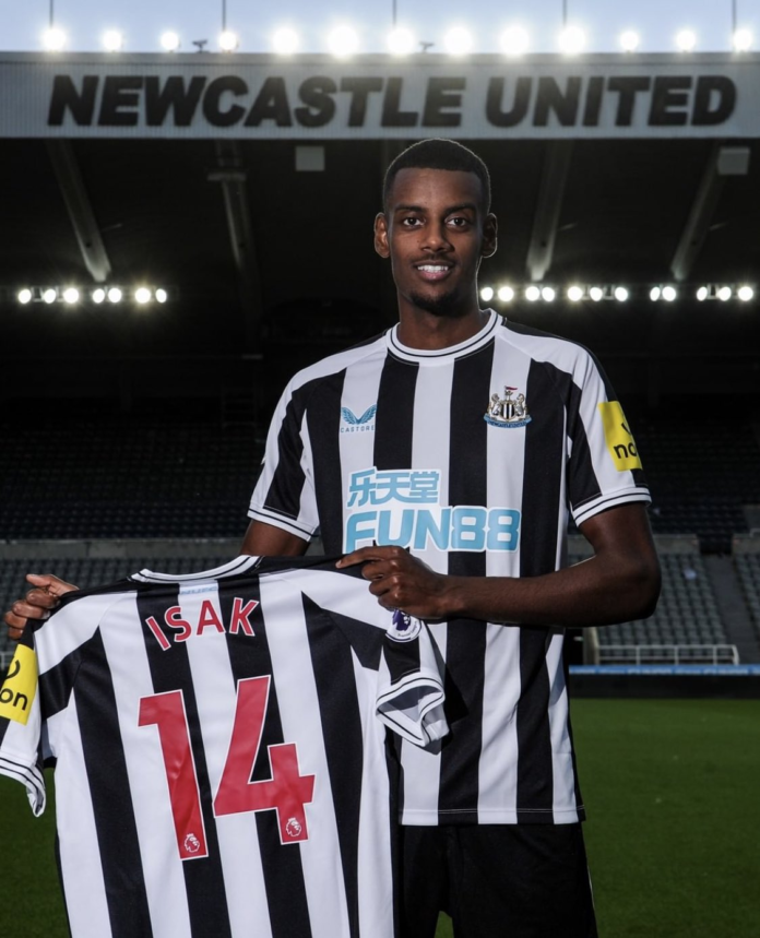 Newcastle confirm signing of Sweden striker Isak