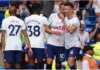Harry Kane celebrates the equaliser (PA)