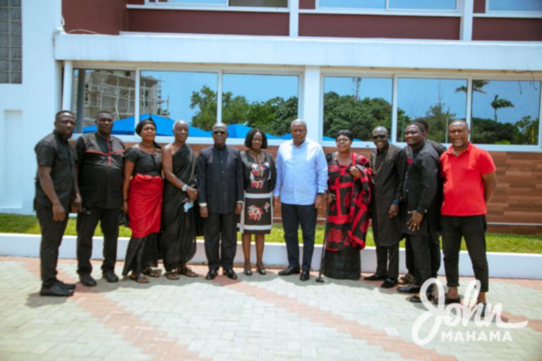 Mahama consoles family of late A.B. Crenstil