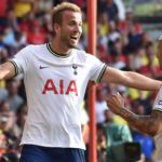 PL: Kane misses penalty, scores twice as Tottenham see off Nottingham Forest Kane celebrates