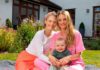 Leeanne (left) with Emma and Casper (Image: Jon Rowley)