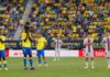 The players were taken from the pitch when the severity of the fan's condition was established