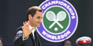 Federer, unable to play because of injury, was part of the Wimbledon's celebrations for the centenary of Centre Court in July