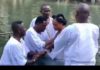 Diana Asamoah being baptized in the River Jordan