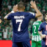 Neymar Jr of Paris Saint Germain celebrates 1-1 with Kylian Mbappe of Paris Saint Germain during the UEFA Champions League match between Maccabi Haifa v Paris Saint Germain at the Sammy Oferstadium on September 14, 2022 in Haifa Israe Image credit: Getty Images