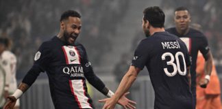 Neymar and Lionel Messi celebrate Image credit: Getty Images