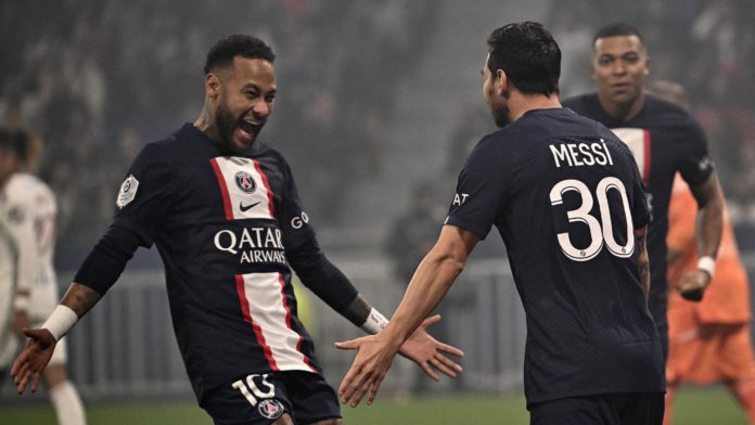 Neymar and Lionel Messi celebrate Image credit: Getty Images