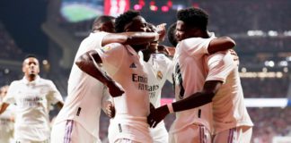 Real Madrid celebrate Image credit: Getty Images