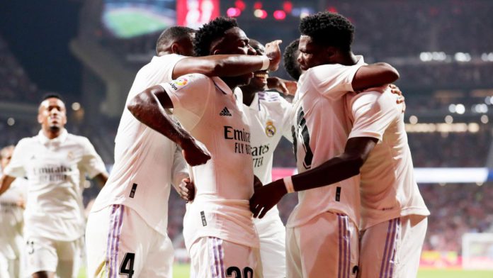 Real Madrid celebrate Image credit: Getty Images