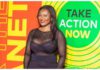 Tracy Sarkcess, wife of Sarkodie shows cleavage at Global Citizen Festival Source@Instagram