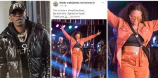 Shatta Wale lauds Michy for her performance Source: UGC