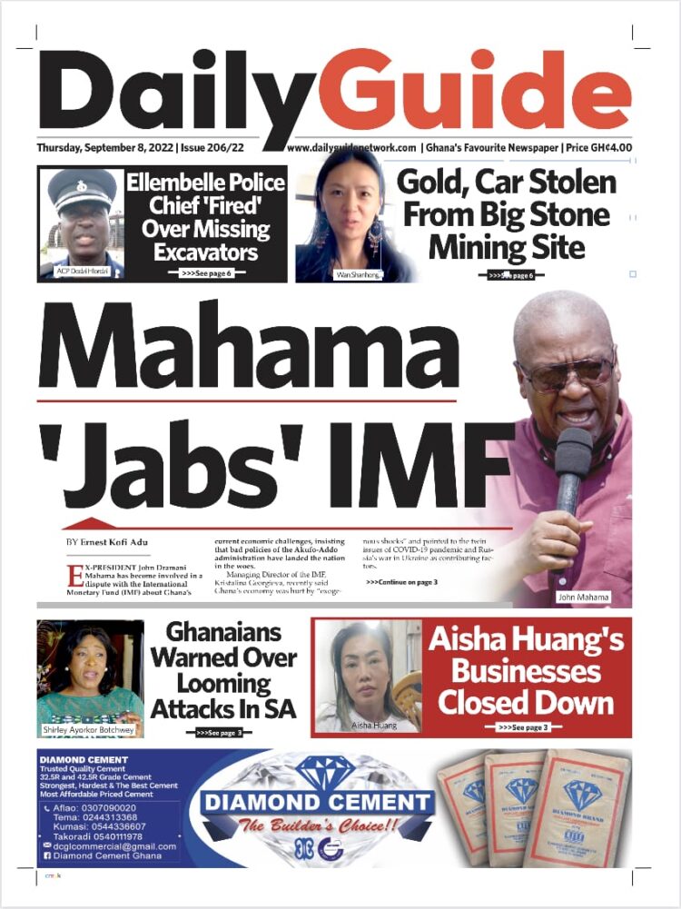Newspaper Headlines Thursday September 8 2022 Adomonline