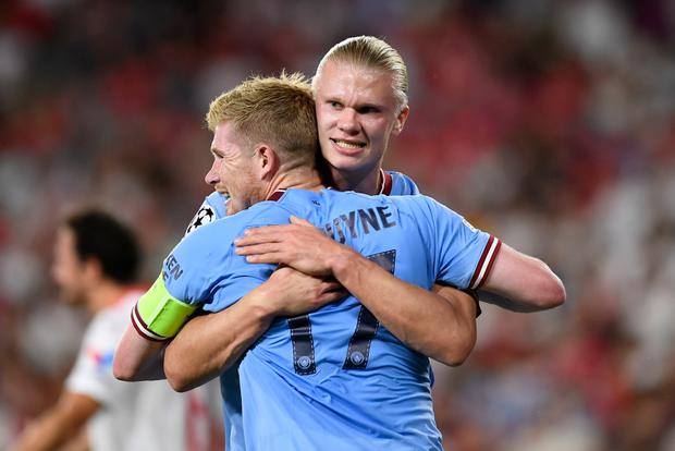 Sevilla 0-4 Manchester City: Erling Haaland hits double as Pep