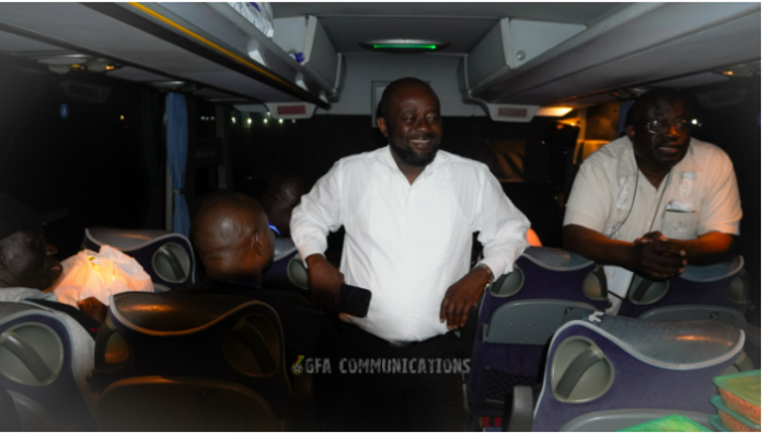 GFA boss speaking at the team's arrival