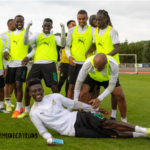 Black Stars players in joyous mood