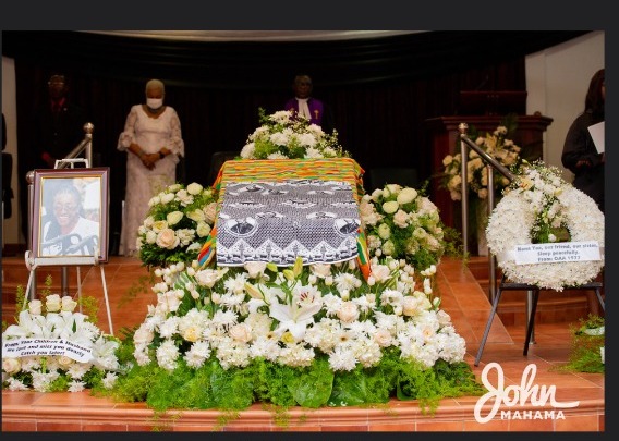 Mahama, Nana Konadu, Alan mourn with Haruna Atta as he buries wife [Photos]