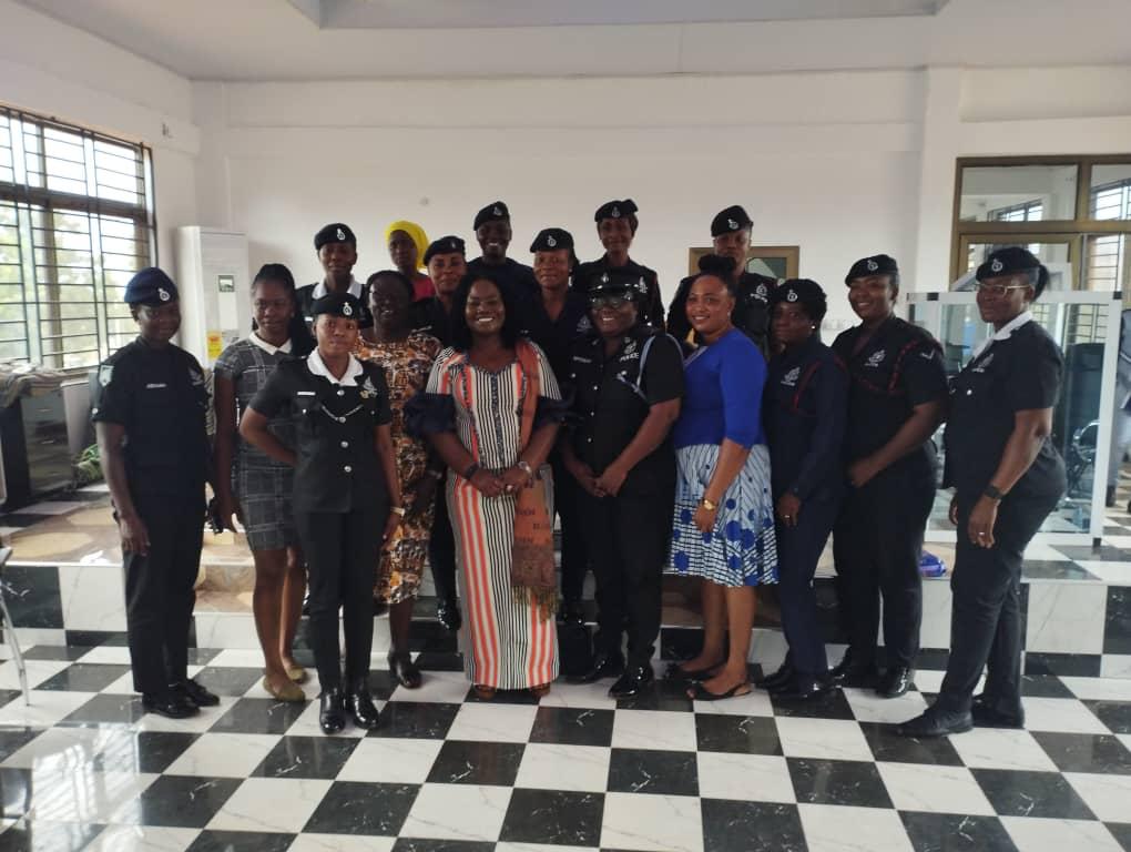 COP Maame Tiwaa Addo-Danquah with policewomen at Tamale 