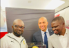 Kurt Okraku [L], David Trezeguet [M] and Mustapha Ussif [R]