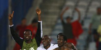 CAIRO, EGYPT - OCTOBER 16: Emmanuel Agyemang-Badu of Ghana (8) celebrates after scoring the winning penalty during a penalty shoot out against Brazil in the FIFA U20 World Cup Final between Ghana and Brazil at the Cairo International Stadium on October 16, 2009 in Cairo, Egypt. (Photo by Alex Livesey - FIFA/FIFA via Getty Images)