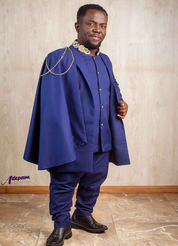 Meanwhile, Nana Yaw appeared on the runway with a lovely blue coat on a branded jacket. He modelled for Prince.