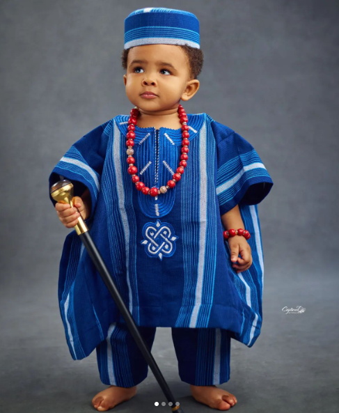 Banky W and Adesua Etomi share first pictures of their son’s face | credit: @capturedbyadesuwa