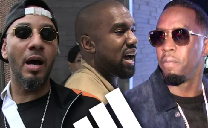 Swizz Beatz, Kanye West and Diddy