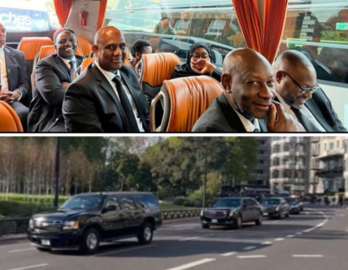 World leaders travel by bus as Biden arrives in his motorcade at Queen's funeral [Video]