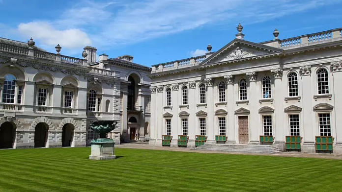 A general view of the Senate House at Cambridge University is seen in this handout image, in Cambridge, Britain. University of Cambridge - Copyright Credit: AP Photo