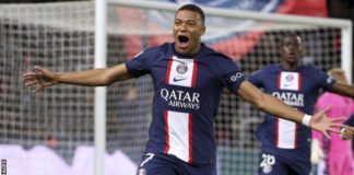 Kylian Mbappe has scored 182 goals in 228 games for Paris St-Germain